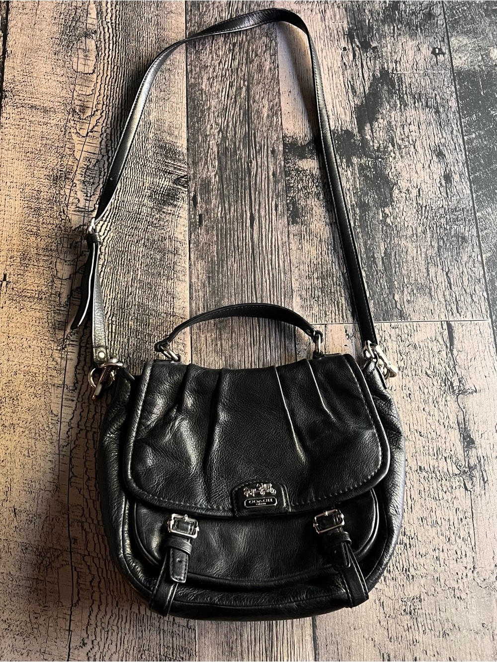 COACH Madison Annabelle Leather Black Crossbody F1276-21223